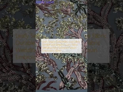 Tải thêu giấy lá và đan renda Tải sang trọng bền và thanh lịch Lễ cưới Lễ hội Tải thêu giấy