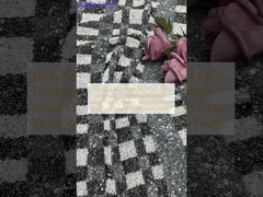 Lớp vải thêu màu lá và thanh lịch vải lộng lẫy