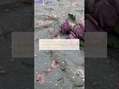 100% bông chất lượng cao thêu vải renda hoa thanh lịch thêu vải bữa tiệc phong cách sang trọng