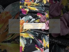 3D hoa Sequin thêu vải Phê tiện Party phong cách sang trọng Sequin thêu vải