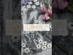 Vải đan kim loại sang trọng chất lượng cao Đám cưới thanh lịch chất lượng cao Vải thêu