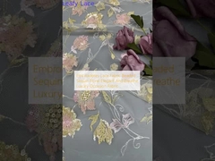 Phong thêu vải mạc đinh hoa hoa trang nhã và tươi đẹp