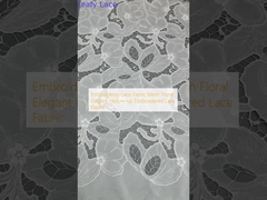 Thêu đốm vải mạc hoa thanh lịch vải mạc rỗng thêu