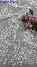 Đèn nhẹ 100% Nylon Pháp Chantilly Thread Đèn với thiết kế hoa cho váy phụ nữ