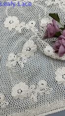 Tương thích với môi trường 100% bông crochet thêu vải renda với mẫu hoa mềm mại và thoải mái
