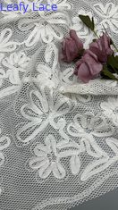 Vải renda thêu 120-130CM thanh lịch và bền cho lễ cưới và sinh nhật