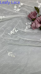Thuần dệt Tulle Mesh Sequin Shining Leafy New Collection Floral Lace Fabric Lễ hội