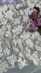 Vải lưới ren hoa văn trang nhã cho đầm váy, mềm mại, nhẹ