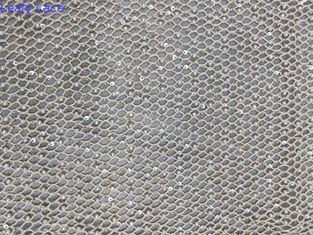 Mesh Pearl Beaded Embroidery vải cho thanh lịch thở trang phục ăn tối chất lượng cao