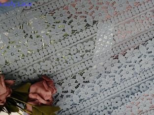 145CM Bông xanh 3D Vải ren hoa cho các đồ dùng trên giường