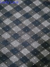 Vải lưới in chấm Polyester cho váy bé gái