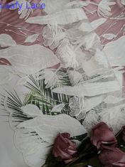 Vải trắng cắt vải tuyn Đính thêu Cắt vải ren