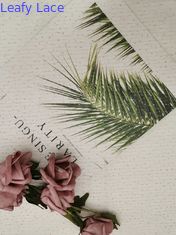 Kim loại Lurex Tráng lấp lánh Vải tuyn Lưới lá in