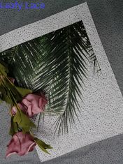 Bên màu đen Chấm long lanh Vải tuyn lưới lá in