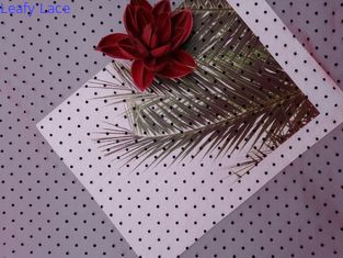 Vải tuyn chấm bi đỏ chấm bi cho trang phục dạ hội
