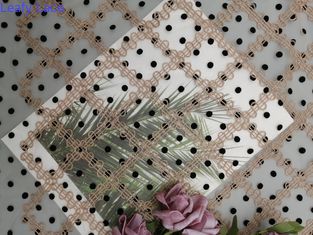 125 cm Polka Dot Thêu Vải Tuyn lưới