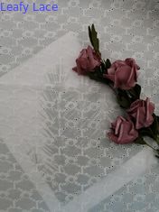 100% vải cotton ren thêu hoa văn thư