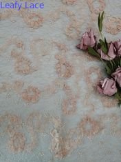 Màu hồng Hoa Móc Lấp lánh Lưới Tulle Sáng Vải Ren