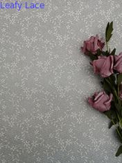 Ivory Small Floral Trim Fabric 100% Polyester lá vải ren