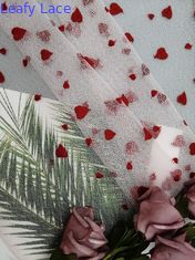 AZO Free Little Girl Red Heart Thêu vải ren trang phục dạ hội
