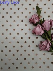 Màu nâu 100% Polyester 140CM Vải tuyn lưới xếp tầng cho váy cô gái