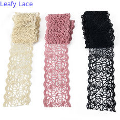 3 "Màu hồng Polyester ren trang trí phụ kiện quần áo trang trí đám cưới