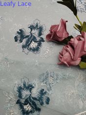 Vải ren thêu lưới màu cho trang phục phụ nữ