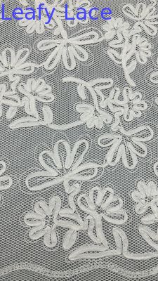 Elegant And Durable 120-130CM Embroidered Lace Fabric For Wedding And Birthday Occasions
