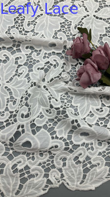Lace Fabric 3D Floral Elegent Embroidery Fabric Laser Tech Party Luxary Style Lace Fabric
