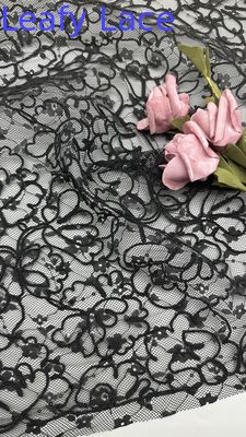 Tull Mesh Fabric Embroidered Lace Fabric  For Fashion Show Clothes