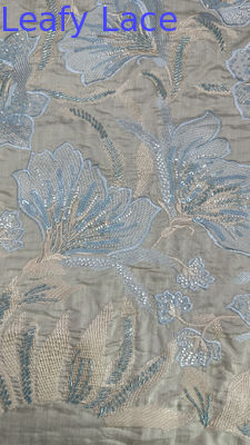 East Culture Embroidered Sequin Fabric For Evening Party Company Occasion Show