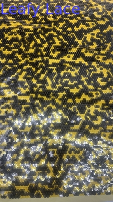 Colorful Sequin Embroidery Fabric Luxury Customized for Party Gowns