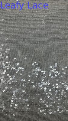 Sequin Embroidered Fabric Plaid Shinning Design Breathe Luxary for Party Gowns