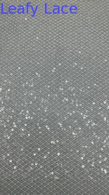 Sequin Embroidered Lace Fabric For Wedding Dresses Customized Beauty And Sweet Leafy Dresses