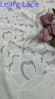 Embroidered Lace Fabric for Wedding Dresses High Quality Lace Fabric for Fashion Designers