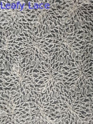 Crochet Tulle Mesh Swiss Floral Lace Applique Fabric