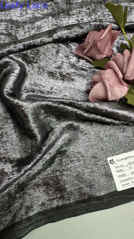 Metallic Lace Fabric for Gowns Luxury Intricate Embroidery Party Dresses