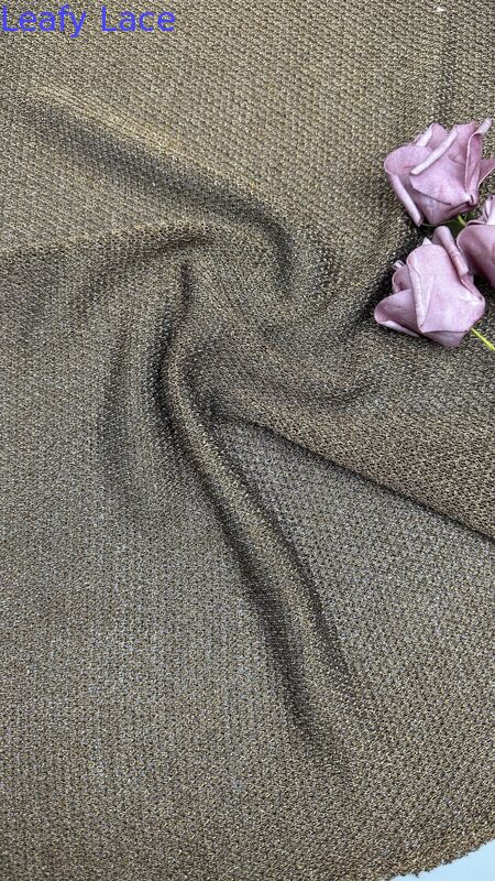 Metallic Lace Fabric Custom Floral Lace Fabric for Bridal DressesDecorative Lace Fabric for Garment Production