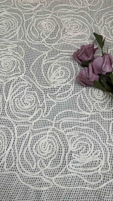 100% vải bông ngà thêu vải renda 124cm rộng