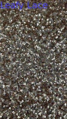 50 Inch màu nâu chất lượng cao rực rỡ hình vuông Sequin lưới thêu Dentel trang phục vải cho trang phục buổi tối