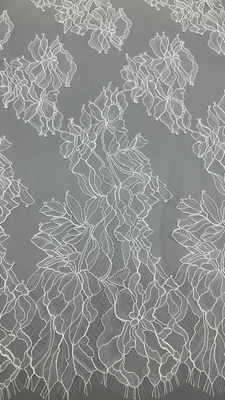 Đèn nhẹ 100% Nylon Pháp Chantilly Thread Đèn với thiết kế hoa cho váy phụ nữ