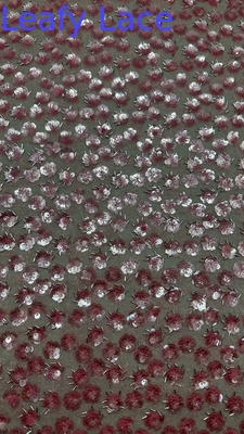 Đẹp Sequin thêu vải kim loại bền và thanh lịch sang trọng Sequin thêu vải tiệc cưới Lễ hội Sequin thêu vải