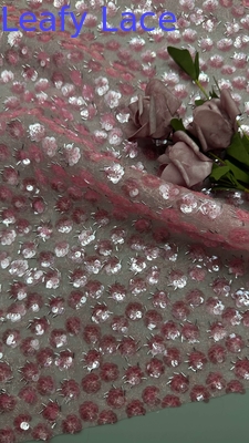 Đẹp Sequin thêu vải kim loại bền và thanh lịch sang trọng Sequin thêu vải tiệc cưới Lễ hội Sequin thêu vải