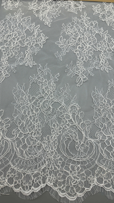 Xanh Pháp Chantilly Dent Fabric bền và thanh lịch Fabric Đám cưới Lễ hội Vải trắng