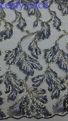Vải đan kim loại chất lượng cao Đám cưới thanh lịch 60 Yards Vải thêu