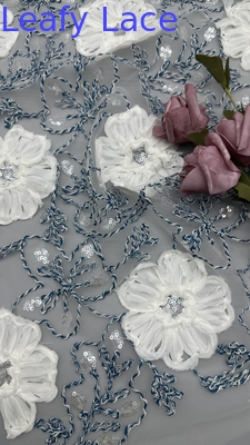 Lớp vải thêu cưới thanh lịch cho váy cưới