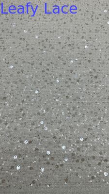 Đẹp Sequin Dent Fabric lustre thêu Dent Fabric lá chất lượng cao