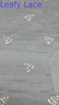 New Arrival Tulle Mesh Fabric Breathe Crochet Lace Fabric Leafy Sequin