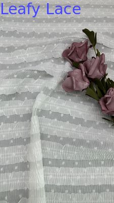 Vải đan gạch mẻ đan thở cho váy thời trang vải lá sang trọng dịp tối