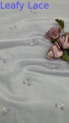 Tulle Mesh Fabric Sequin kim loại Bộ sưu tập mới cho quần áo